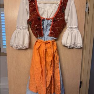 Traditional Dress with Orange Apron